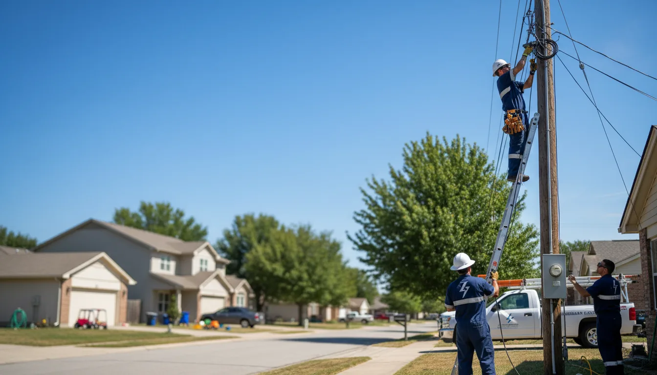 Residential electrician providing installation services in Middle Brook, MO